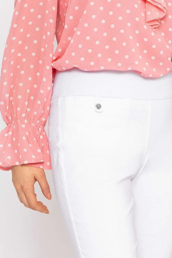 Straight Leg Bengaline Pant In White
