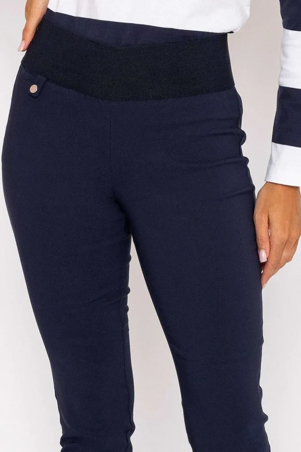 Straight Leg Bengaline Pant In Navy