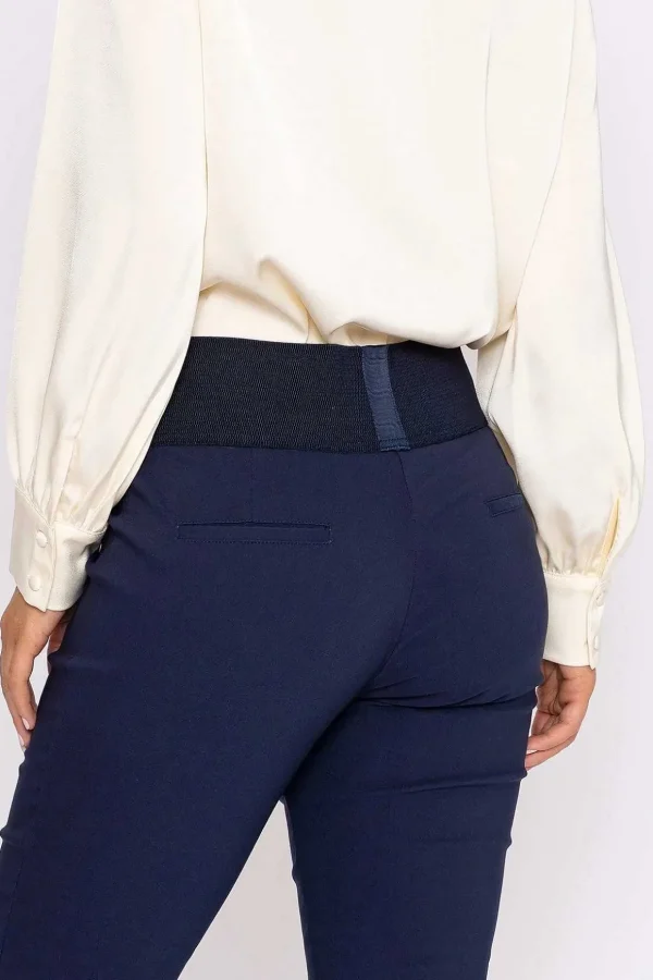 Straight Leg Bengaline Pant In Navy