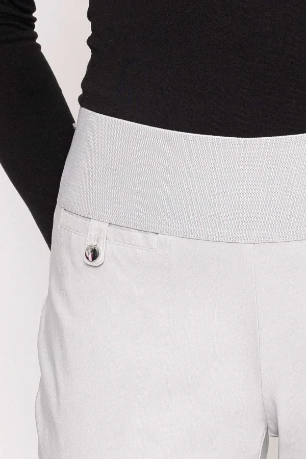 Straight Leg Bengaline Pant In Grey