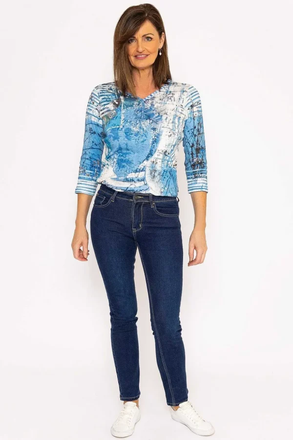 Straight Leg Jeans In Denim