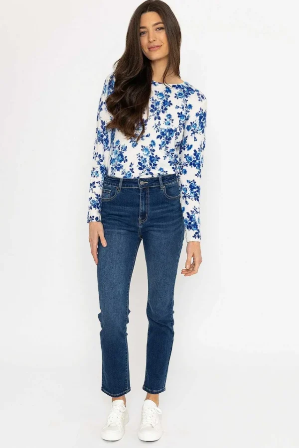 Straight Leg Jeans In Indigo