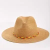 Straw Hat With Multi Trim