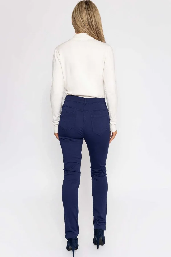 Strech Trousers In Navy