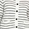 Stripe Cardigan In Mono