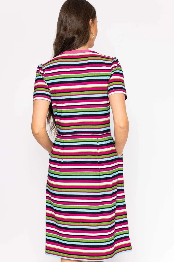 Stripe Jersey Dress In Multi