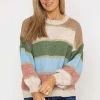 Stripe Knit In Multi Print