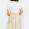 Stripe Midi Skirt