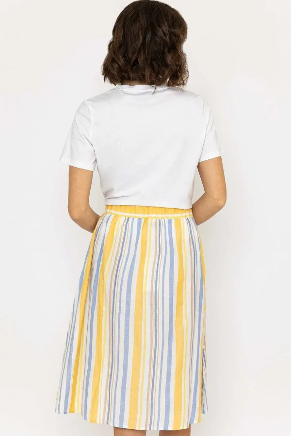 Stripe Midi Skirt