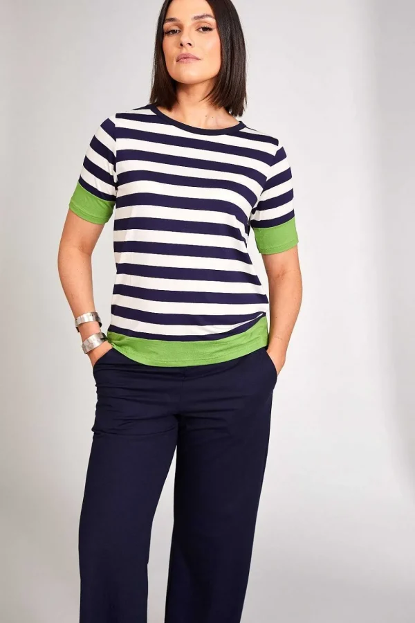 Stripe T-Shirt In Navy