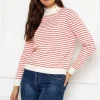 Stripe Turtleneck In Orange