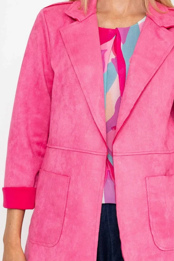 3/4 Suede Jacket In Pink