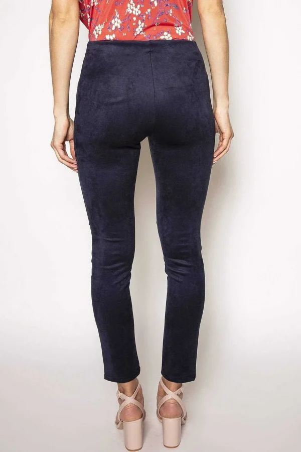 Suedette Trousers In Navy