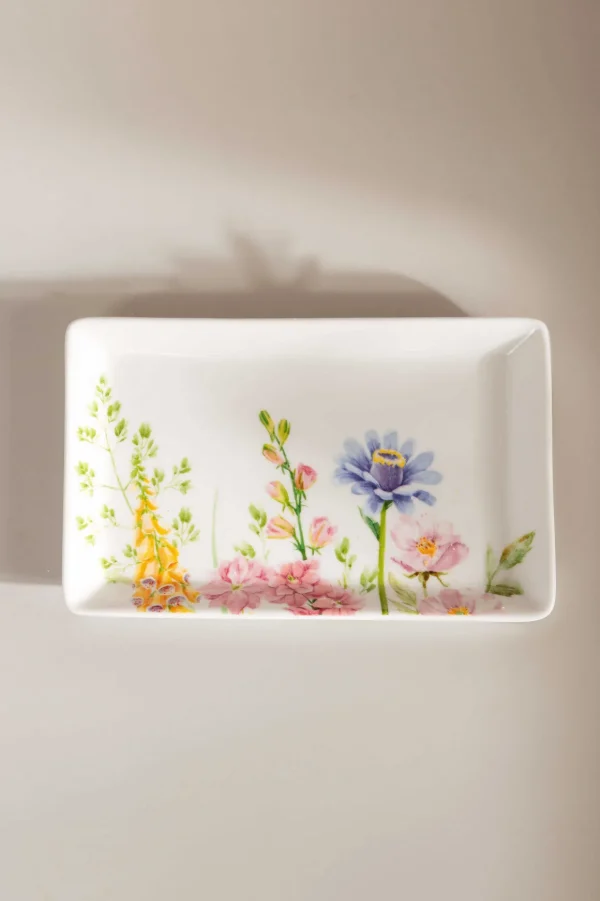 Summer Garden Rectangle Serving Plate