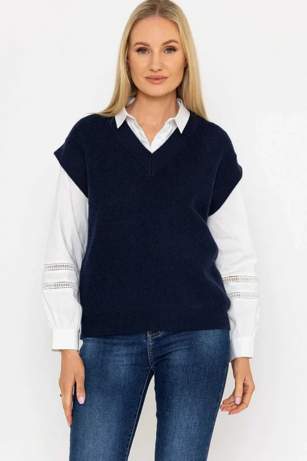 Sweater Vest In Navy