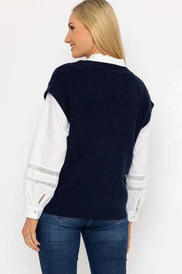 Sweater Vest In Navy
