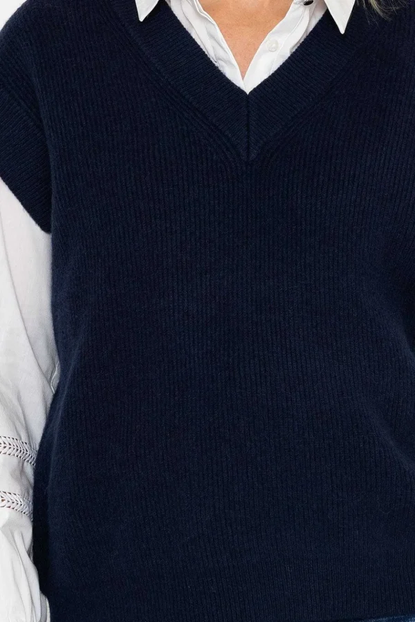 Sweater Vest In Navy