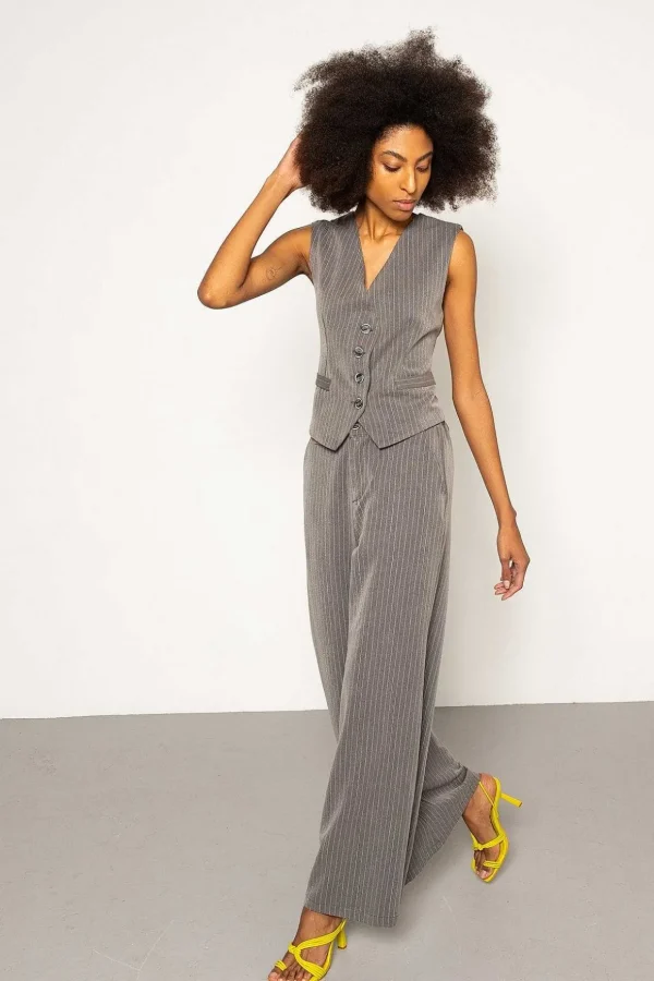 Tailored Waistcoat In Grey