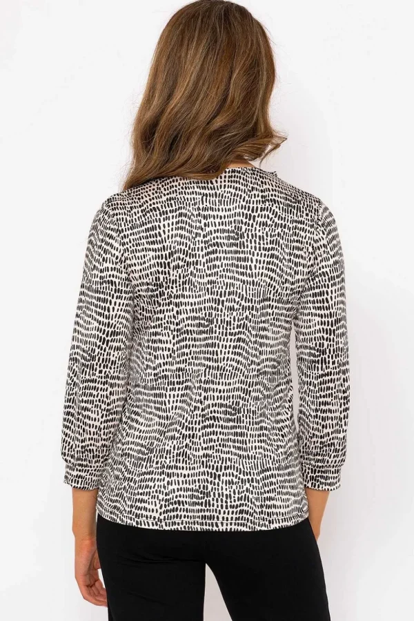 Tanya Top In Animal Print
