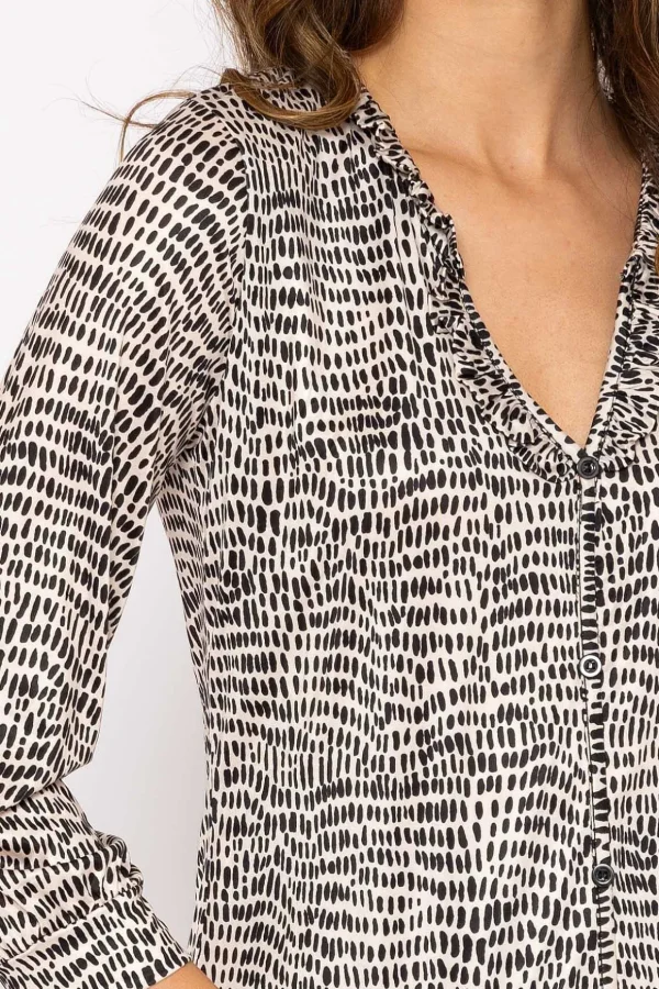 Tanya Top In Animal Print