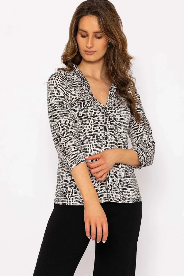 Tanya Top In Animal Print