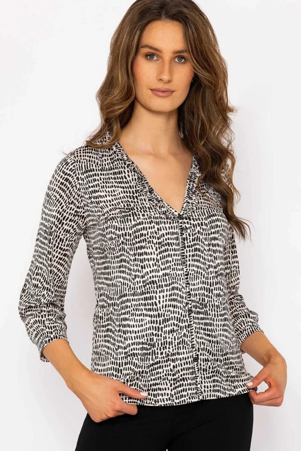 Tanya Top In Animal Print