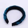 Teal Velvet Plaited Hairband