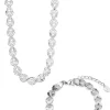 Teardrop Necklace And Bracelet Set