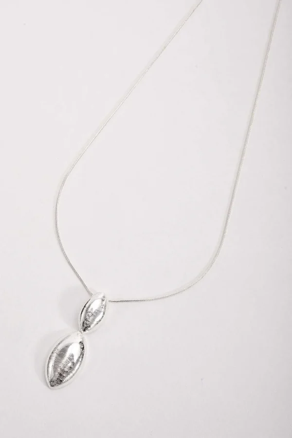 Textured Drop Necklace