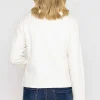 Textured Jersey Zip Jacket In Ecru