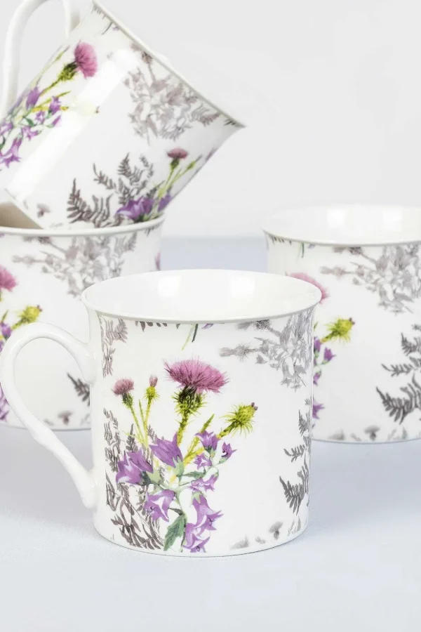 Thistle Bone China 7 Piece Tea Set