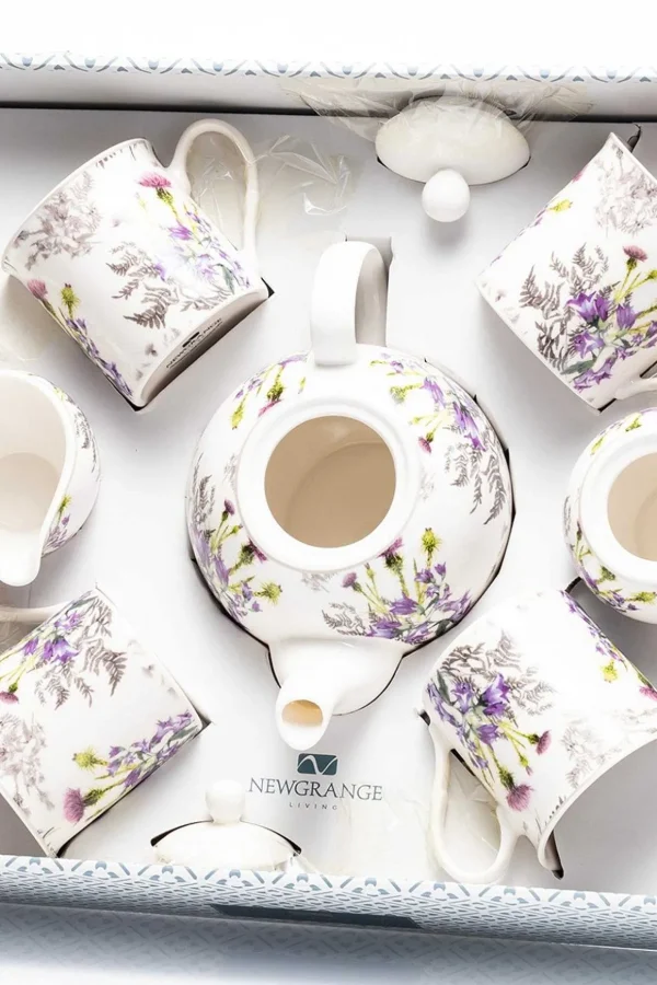 Thistle Bone China 7 Piece Tea Set