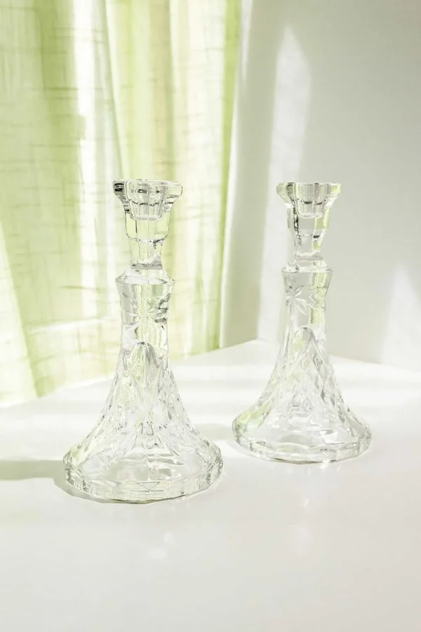 Trinity Crystal Candlesticks Set