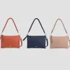 Triple Gusset Crossbody Bag In Orange