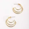 Triple Hoop Earrings