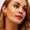 Triple Layer Gold Hoop Earrings