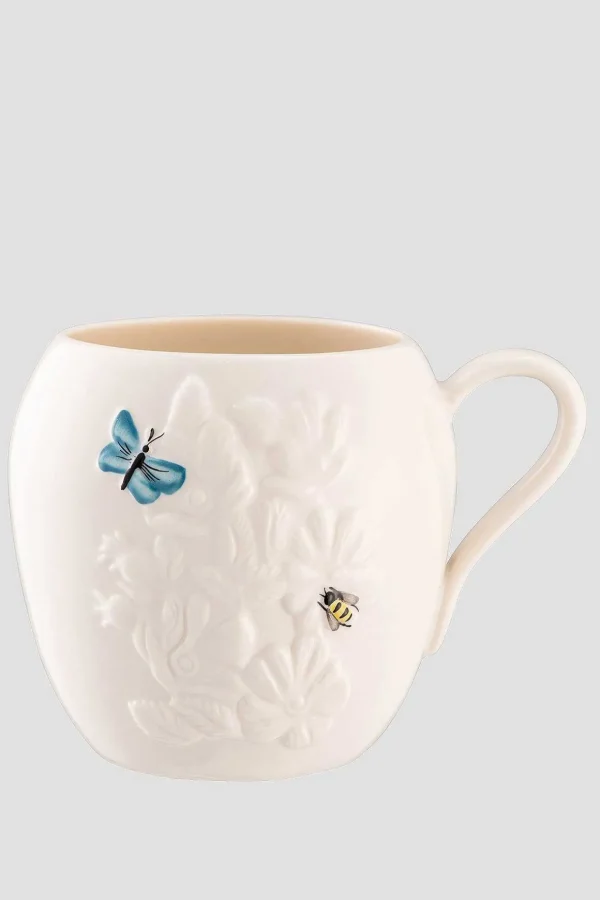 Turquoise Ceramic Wild Rose Mug