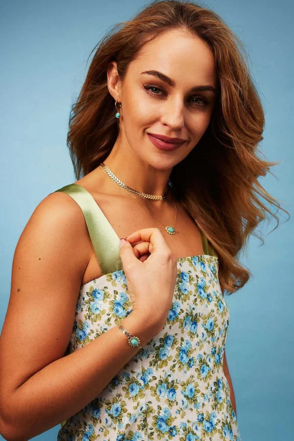 Turquoise Hoop Earrings