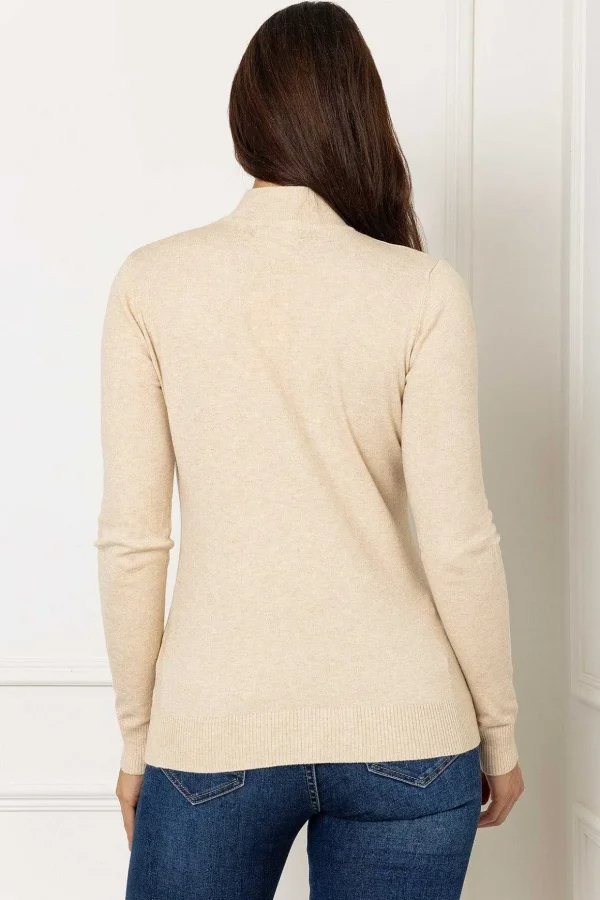 Turtleneck Knit In Beige