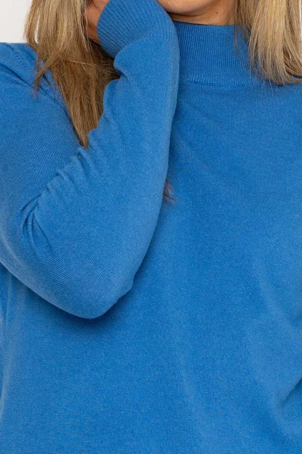 Turtleneck Knit In Blue