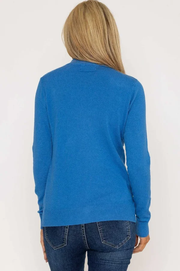 Turtleneck Knit In Blue