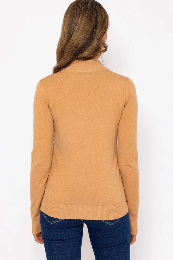 Turtleneck Knit In Camel