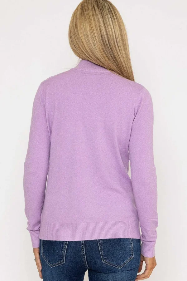 Turtleneck Knit In Lilac