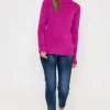 Turtleneck Knit In Magenta