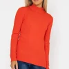 Turtleneck Knit In Orange