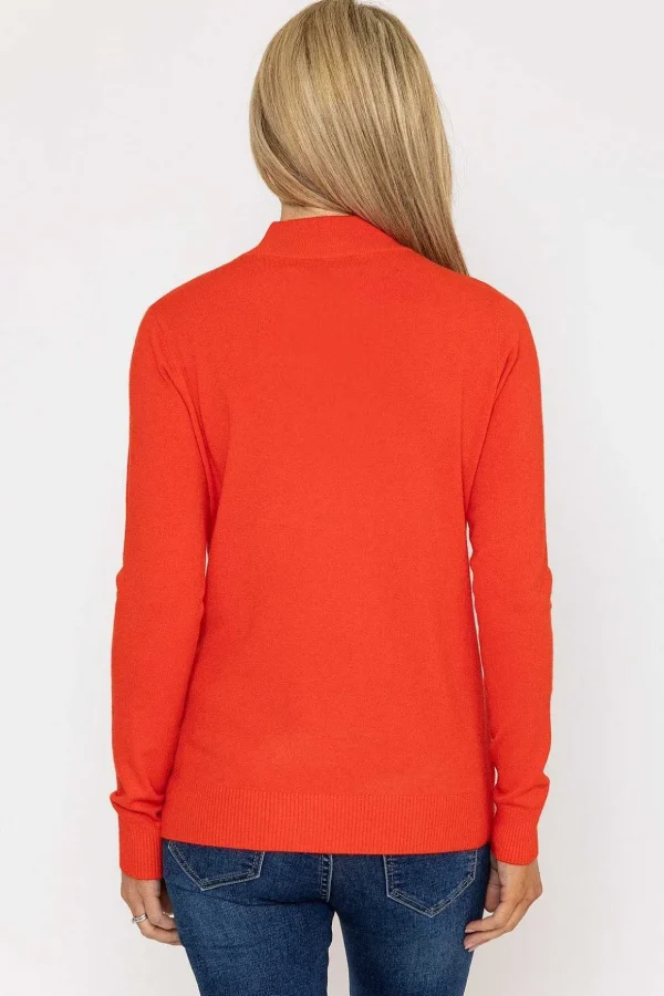 Turtleneck Knit In Orange