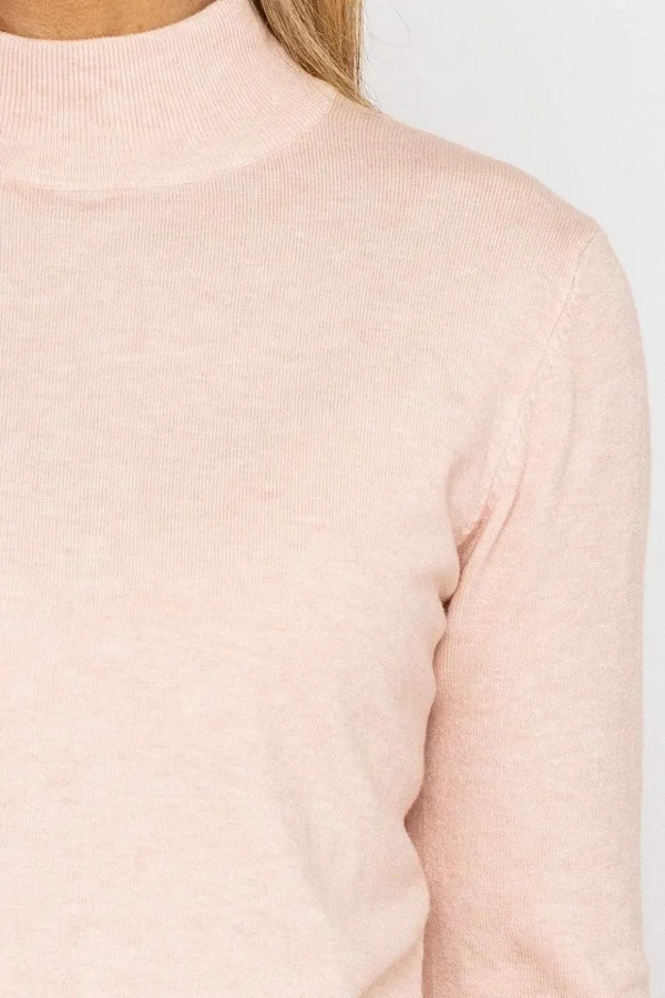 Turtleneck Knit In Pink