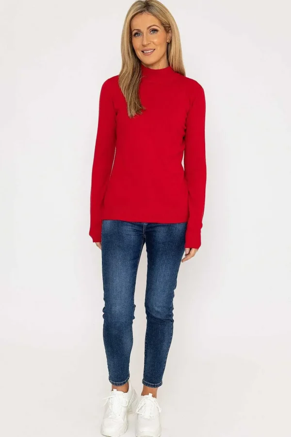 Turtleneck Knit In Red
