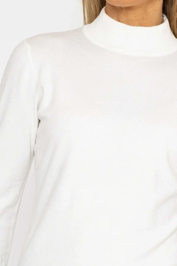 Turtleneck Knit In White