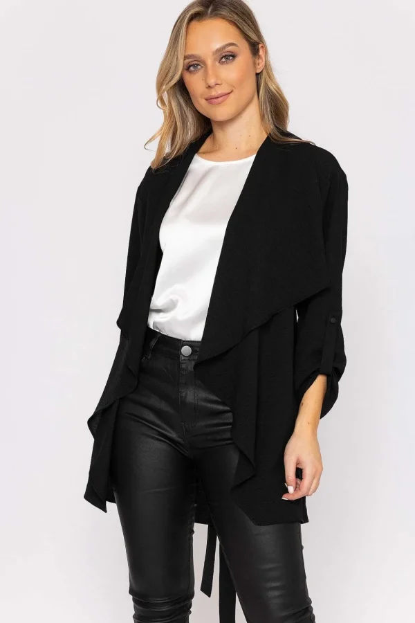 Twill Chuck On Jacket In Black